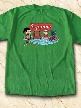 Gildan Supreme Cartoon Beach Party Graphic Tee